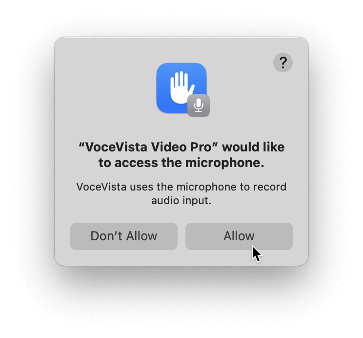 macOS mic access